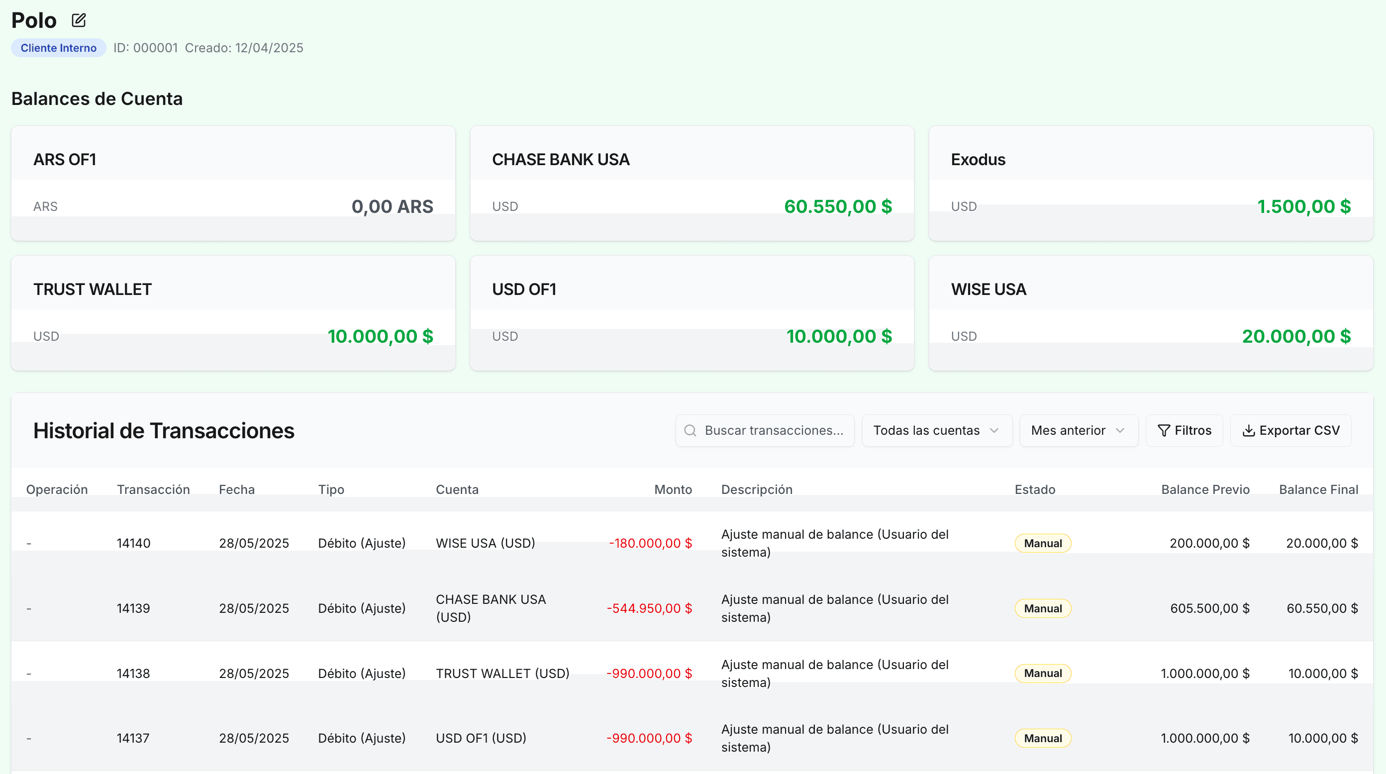 Gestión de Clientes